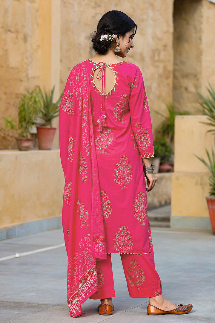 Pink-Cotton-Straight-3-Piece-Kurta-3-Piece-Kurta-Set