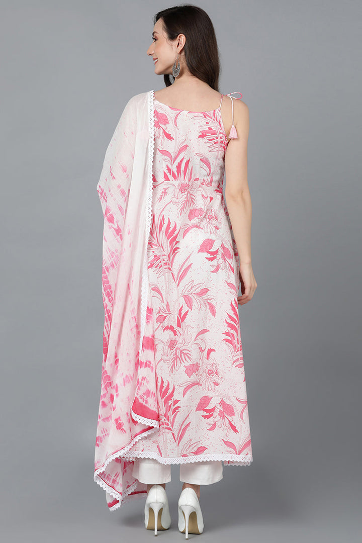 White-Pure-Cotton-A-Line-3-Piece-Kurta-Set