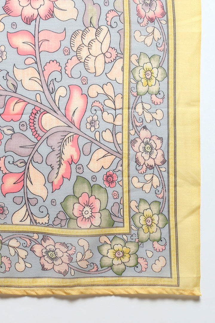 Yellow-Rayon-Blend-Printed-Straight-3-Piece-Kurta-Set