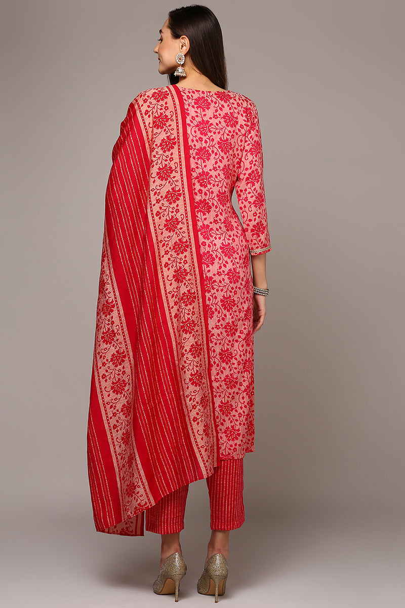 Pink-Silk-Blend-Printed-Straight-Suit-Set