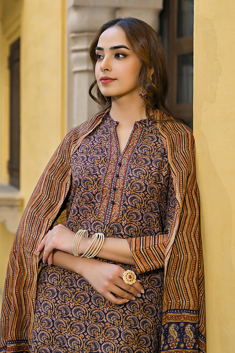 White-Silk-Blend-Embroidered-Straight-3-Piece-Kurta-Set