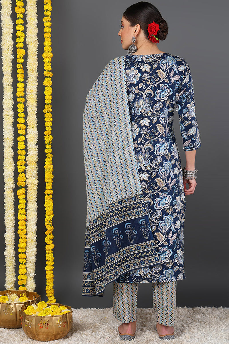 White-Silk-Blend-Embroidered-Straight-3-Piece-Kurta-Set
