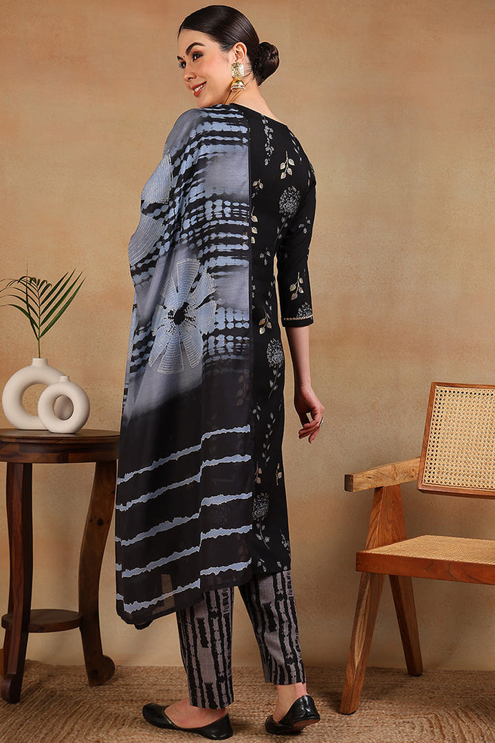 White-Silk-Blend-Embroidered-Straight-3-Piece-Kurta-Set