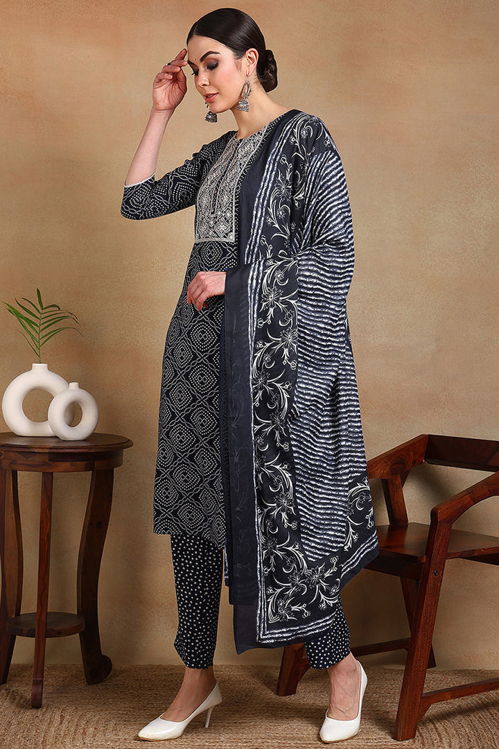 White-Silk-Blend-Embroidered-Straight-3-Piece-Kurta-Set
