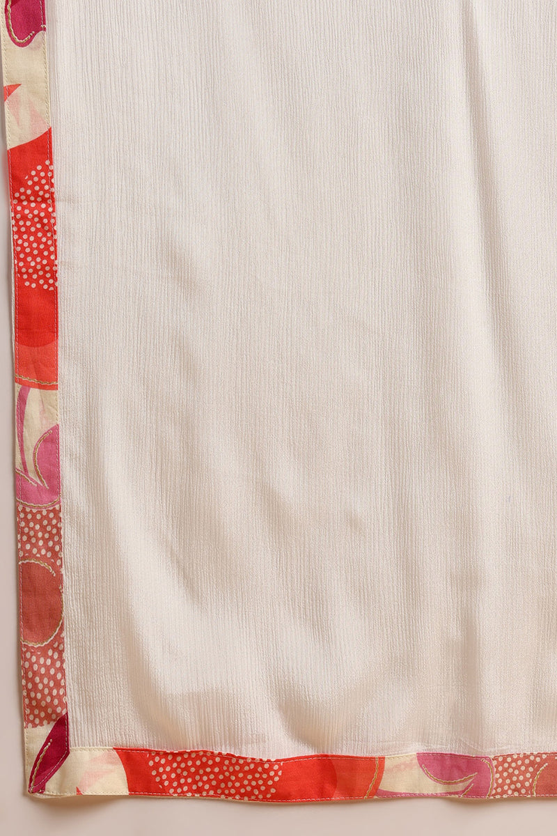 White-Rayon-Blend-Floral-Printed-Straight-Kurta-Set