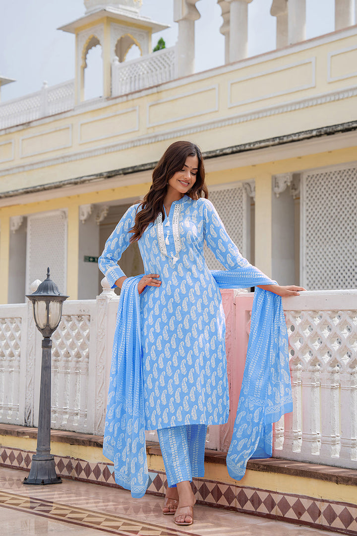 Blue-Rayon-Blend-Paisley-Printed-Straight-3-Piece-Kurta-Set