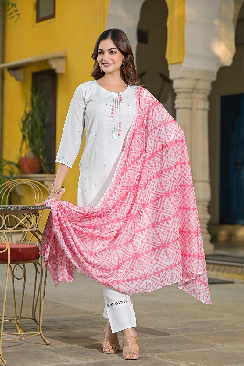 Pink-Rayon-Blend-Solid-Embroidered-Straight-Kurta-Set