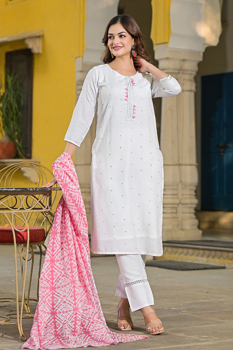 Pink-Rayon-Blend-Solid-Embroidered-Straight-Kurta-Set