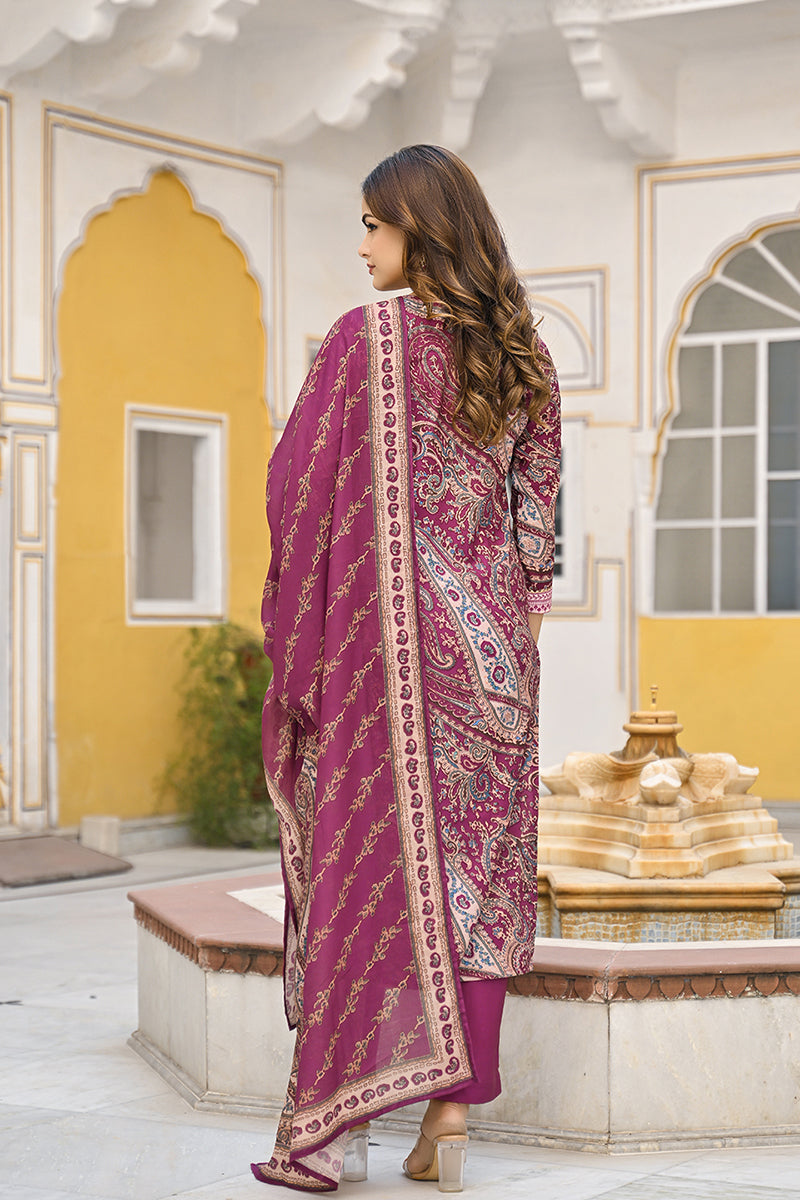 Purple-Rayon-Blend-Paisley-Printed-Straight-3-Piece-Kurta-Set