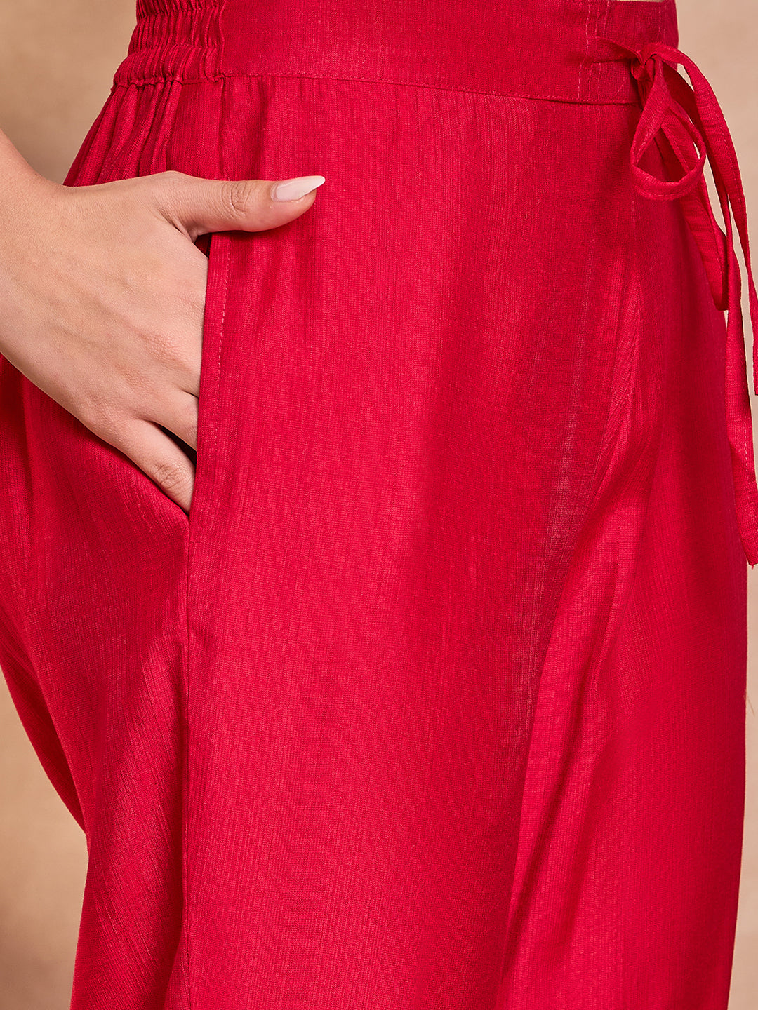 Pink  Floral Printed Straight Kurta Trouser With Dupatta