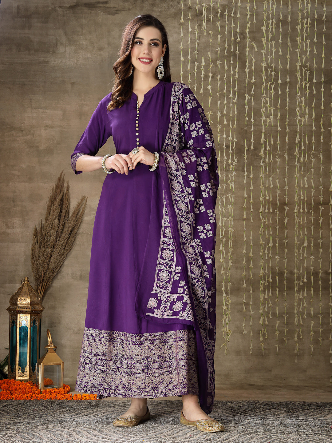 Violet-Rayon-2-Piece-Anarkali-Set