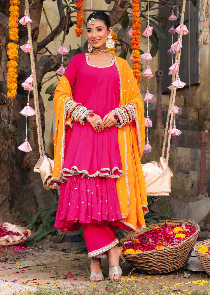 Vanika-Pink-Georgette-Anarkali-Set