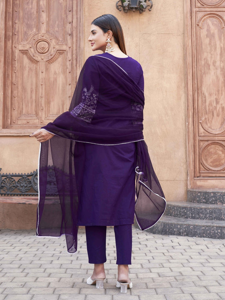 Violet-Cotton-with-All-Over-Thread-Work-3-Piece-Kurta-Set