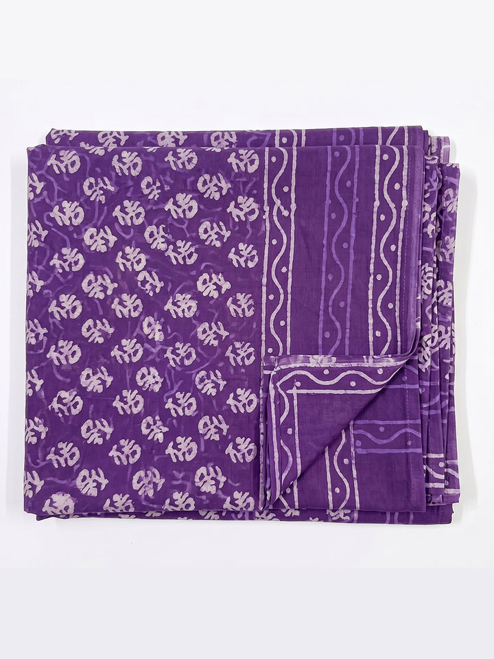 Violet Abstract Printed Dupatta