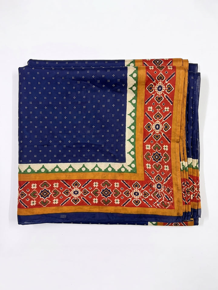 Blue Ethnic Printed Dupatta