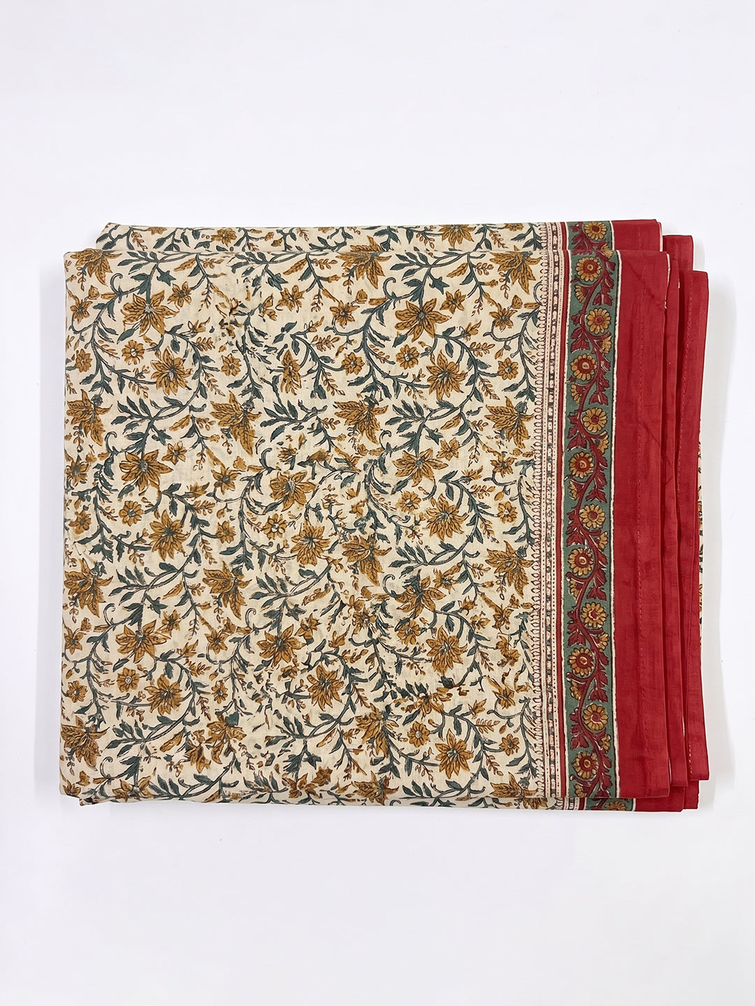 Beige Floral Printed Dupatta