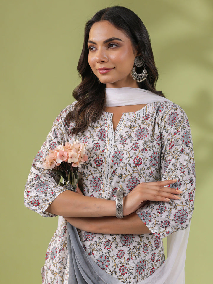 White-Cambric-Floral-Regular-3-Piece-Kurta-Set