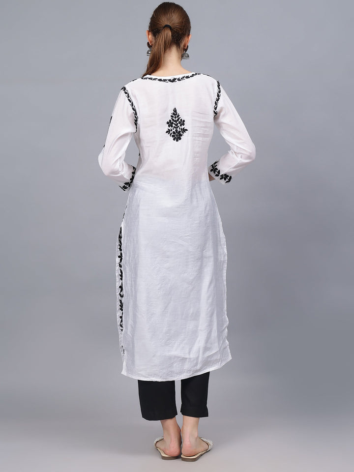 White-Chanderi-Embroidered-Chikankari-Kurti