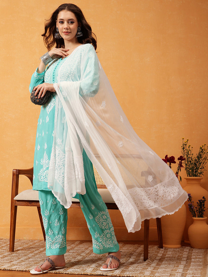 White-Chiffon-Ethnic-Motifs-Embroidered-Chikankari-Dupatta