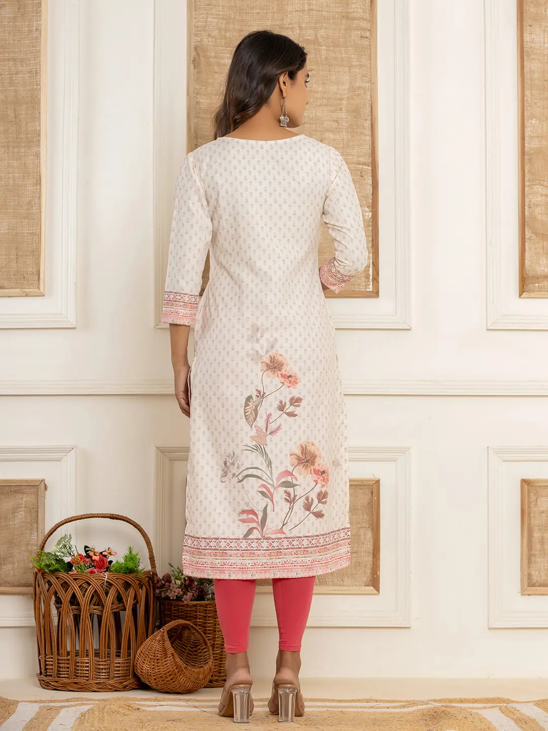 White-Cotton-A-Line-Digital-Print-Straight-Kurta