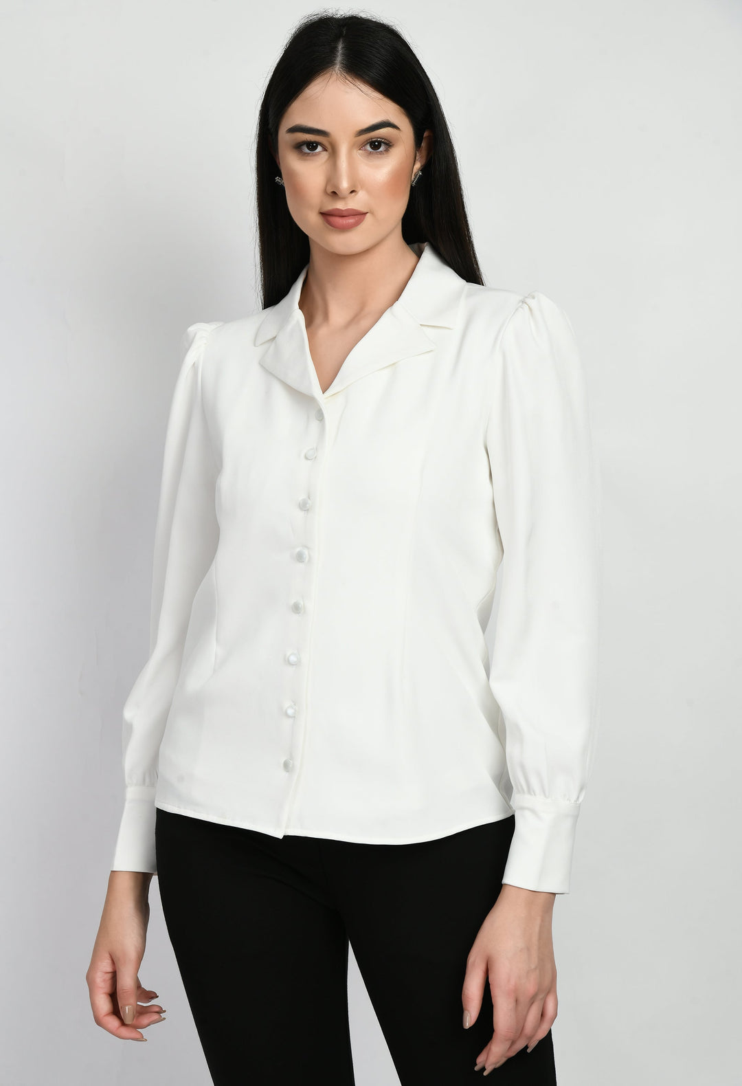 White-Cotton-Blend-Agility-Blazer-Shirt