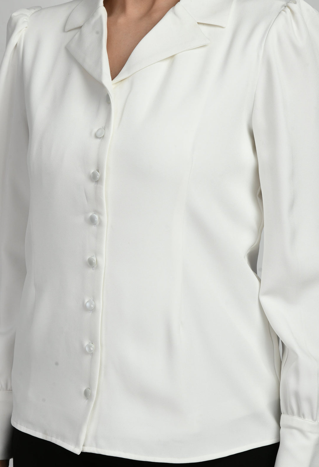 White-Cotton-Blend-Agility-Blazer-Shirt