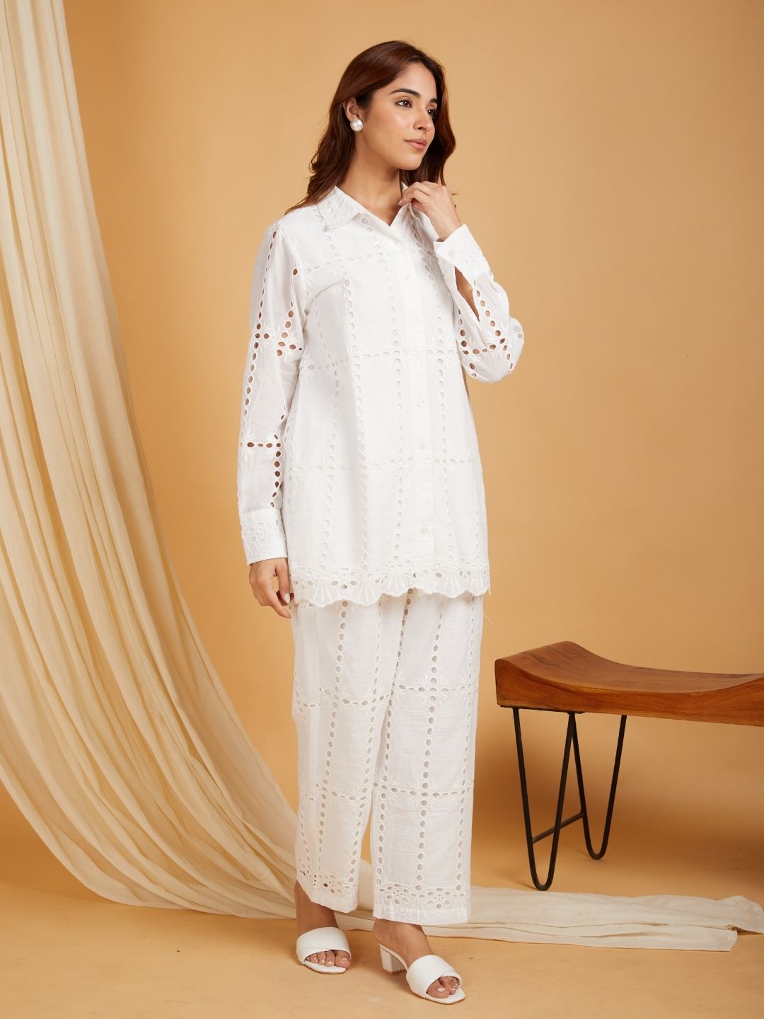 White-Cotton-Embroidered-Co-Ord-Set