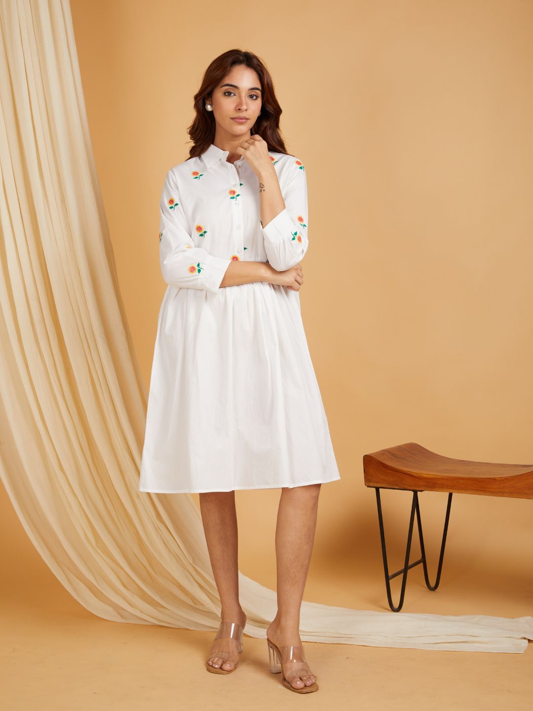 White-Cotton-Embroidered-Mini-Dress