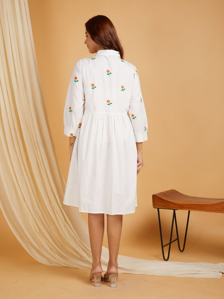 White-Cotton-Embroidered-Mini-Dress