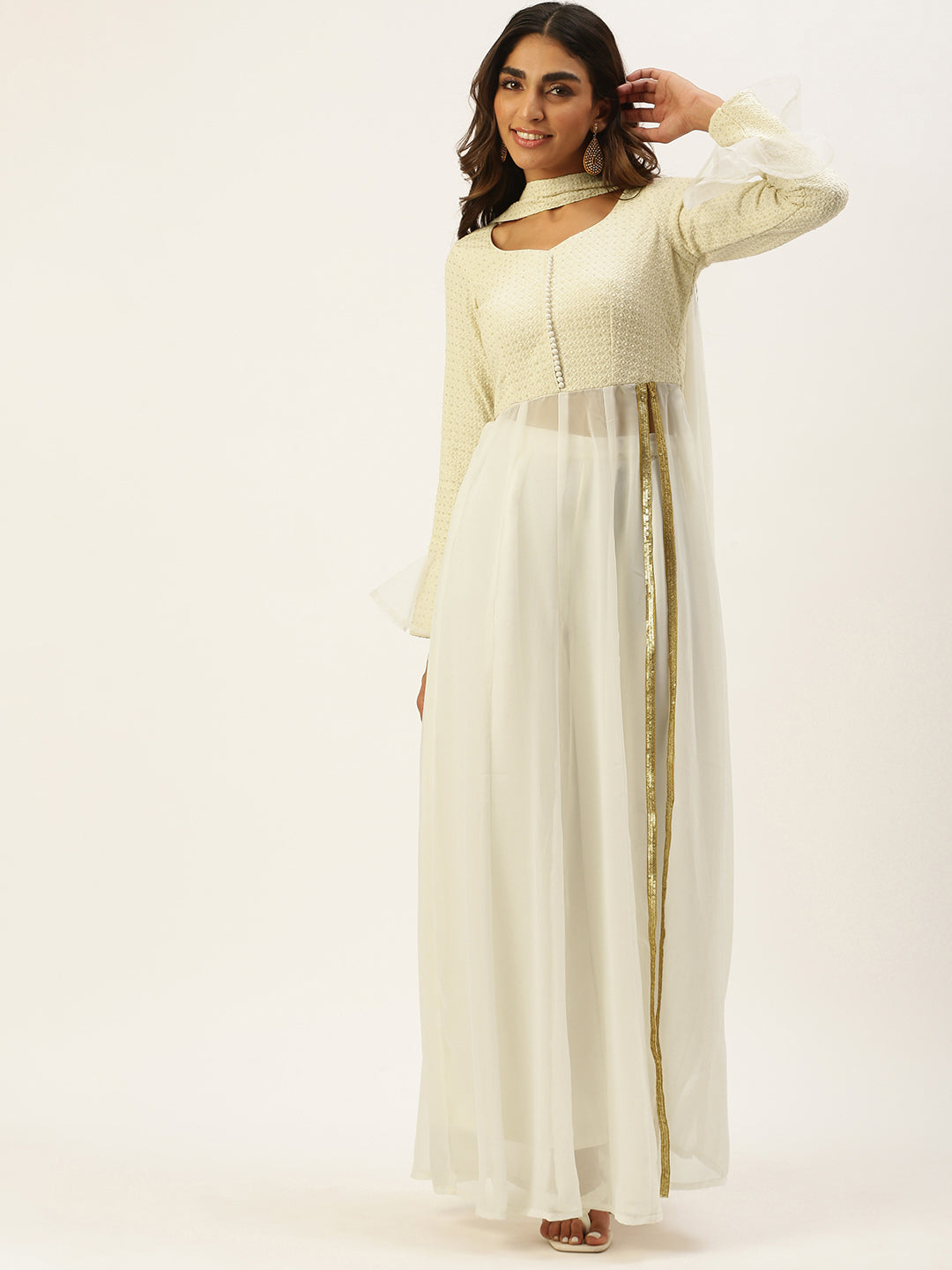 White-Embroidered-Anarkali-Suit