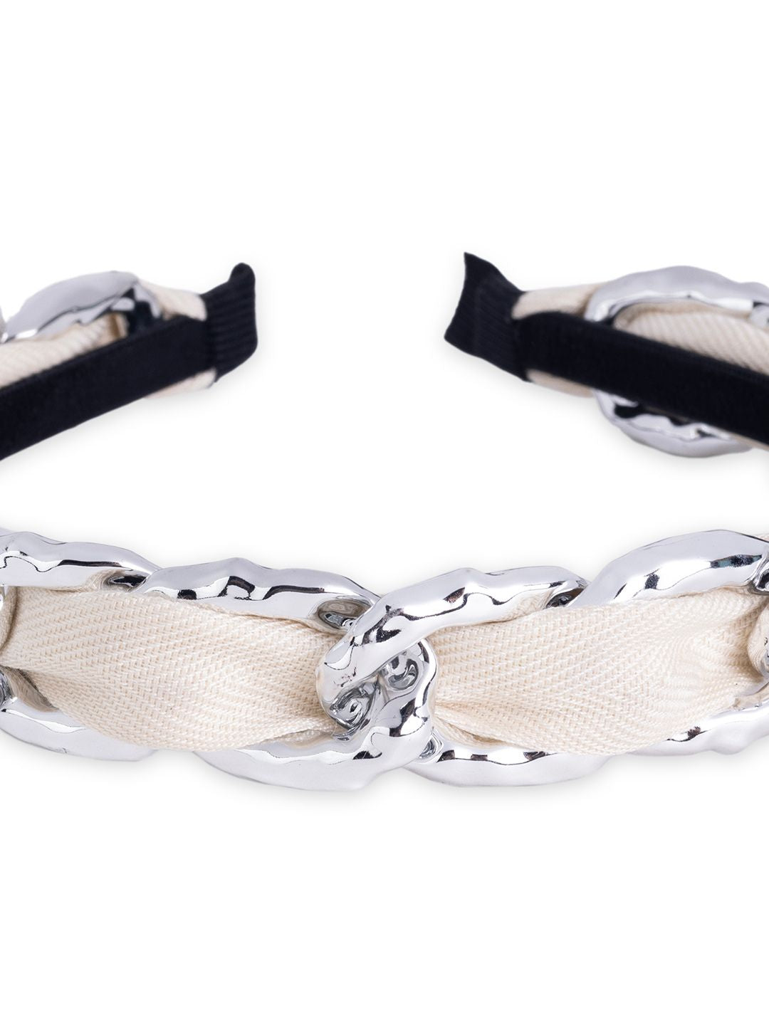 White-Frosty-Fabric-&-Link-Headband