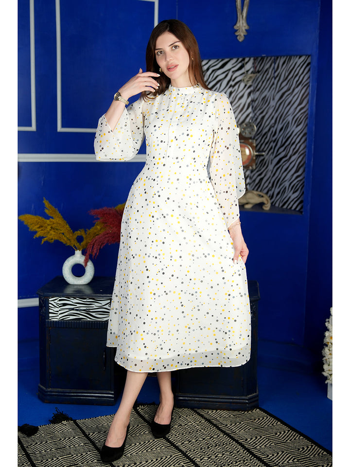 White-Georgette-Sun-Soaked-Polka-Dot-Dress