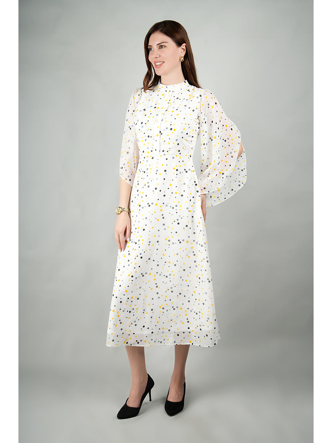 White-Georgette-Sun-Soaked-Polka-Dot-Dress