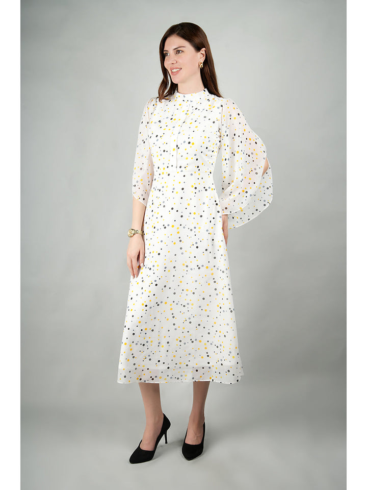 White-Georgette-Sun-Soaked-Polka-Dot-Dress