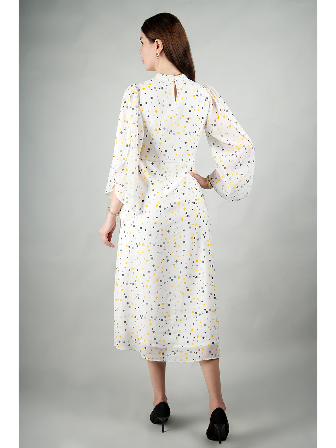 White-Georgette-Sun-Soaked-Polka-Dot-Dress