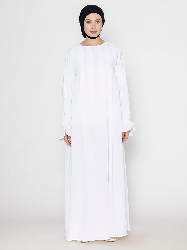 White-Polyester-Front-Pleated-Crickeled-Abaya