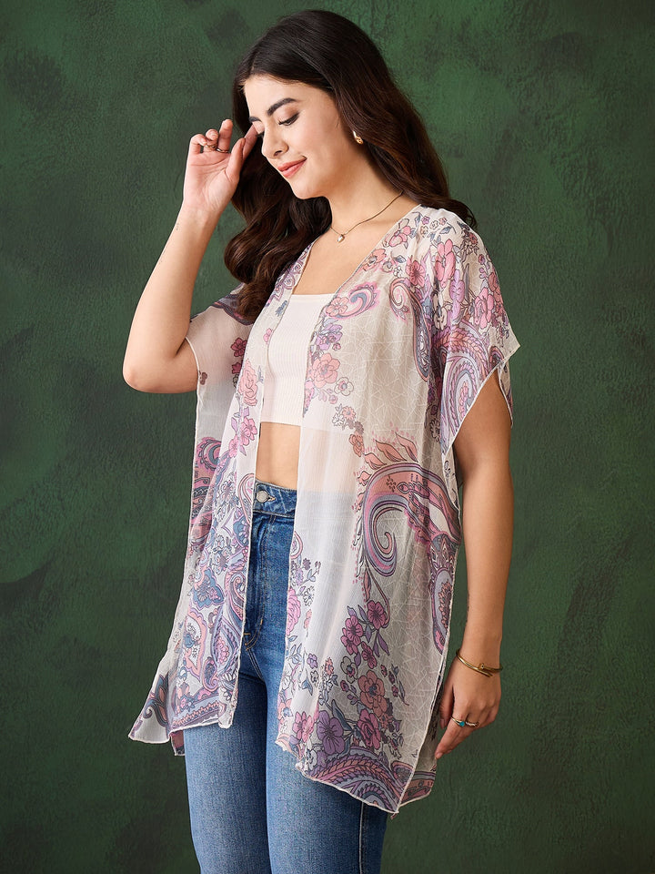 White-&-Purple-Chiffon-Printed-Shrug