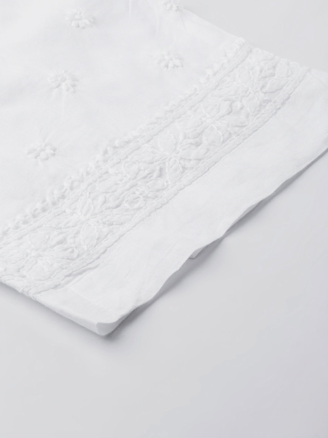 White Cotton 100% Original Chikankari Pant