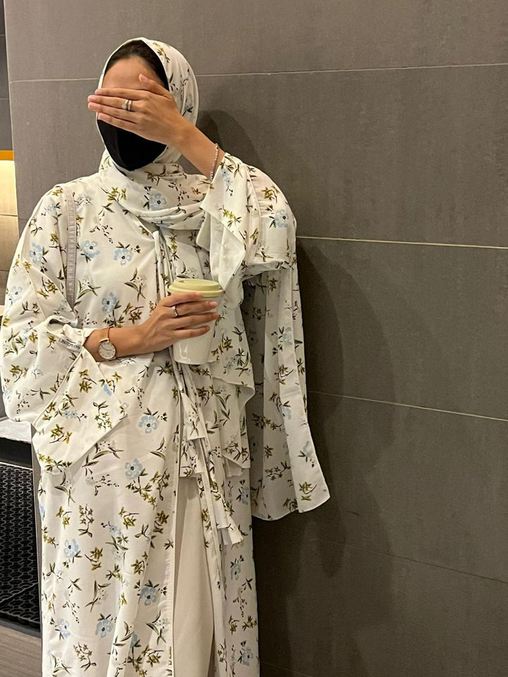 White-Georgette-Island-Kimono-&-Sheila-Set-