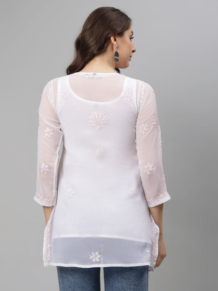 White-Georgette-Lucknowi-Chikankari-Tunic-ONLY