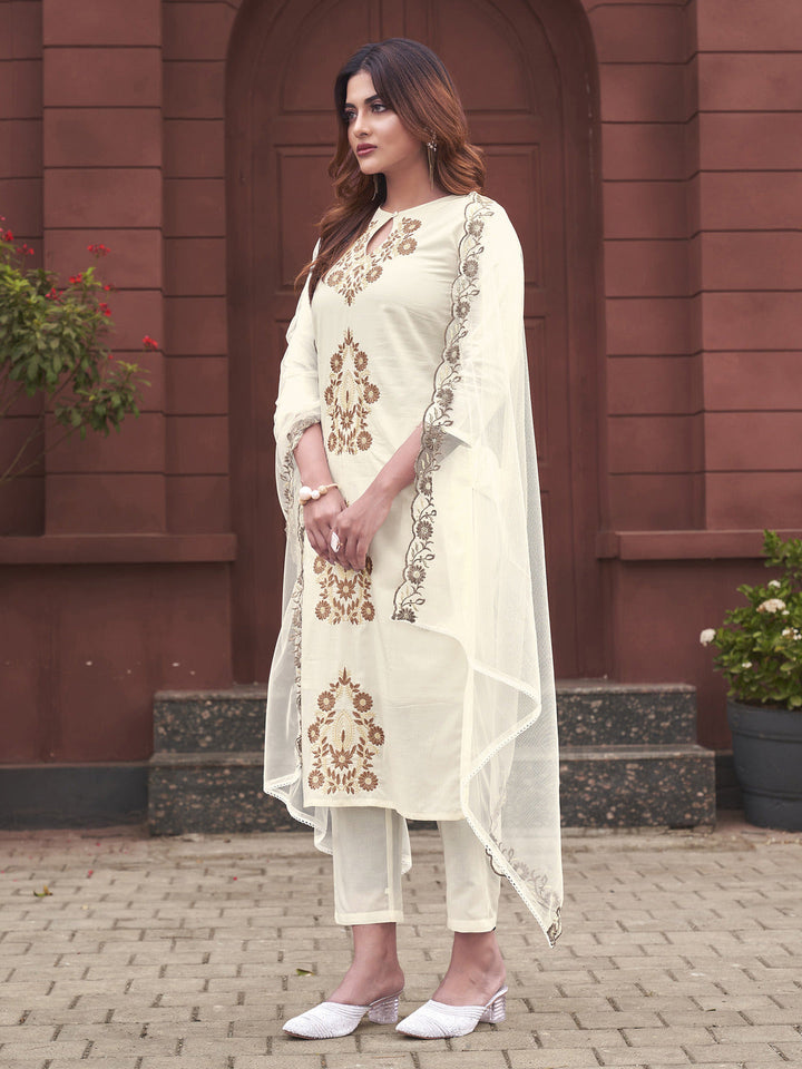 White-Pure-Cotton-Embroidered-Kurta-Set