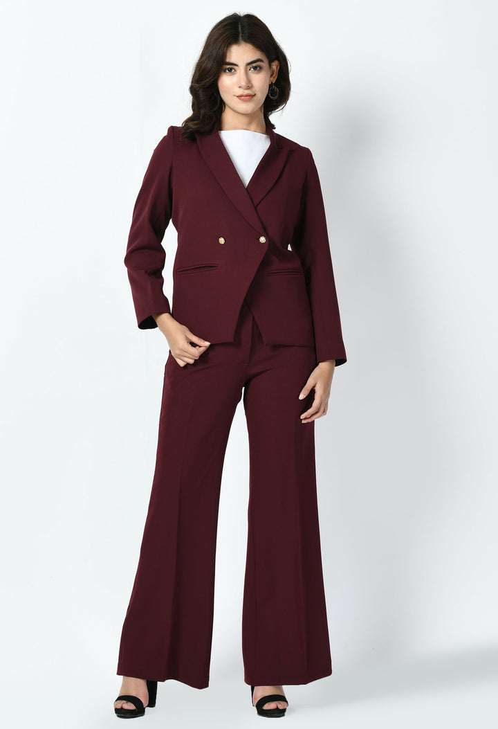 Wine-Cotton-Blend-Dominance-Solid-Formal-Blazer