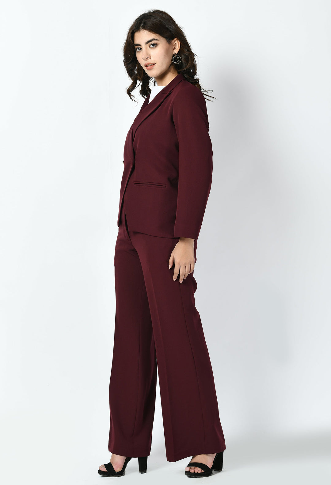 Wine-Cotton-Blend-Dominance-Solid-Formal-Blazer