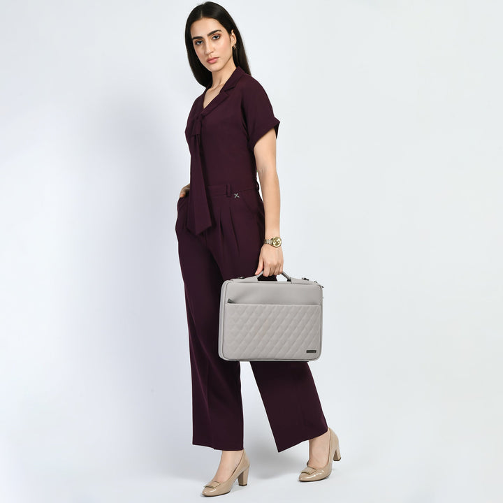 Wine-Solid-Trouser-With-Blazer-Tie-Top-Co-Ord-Set