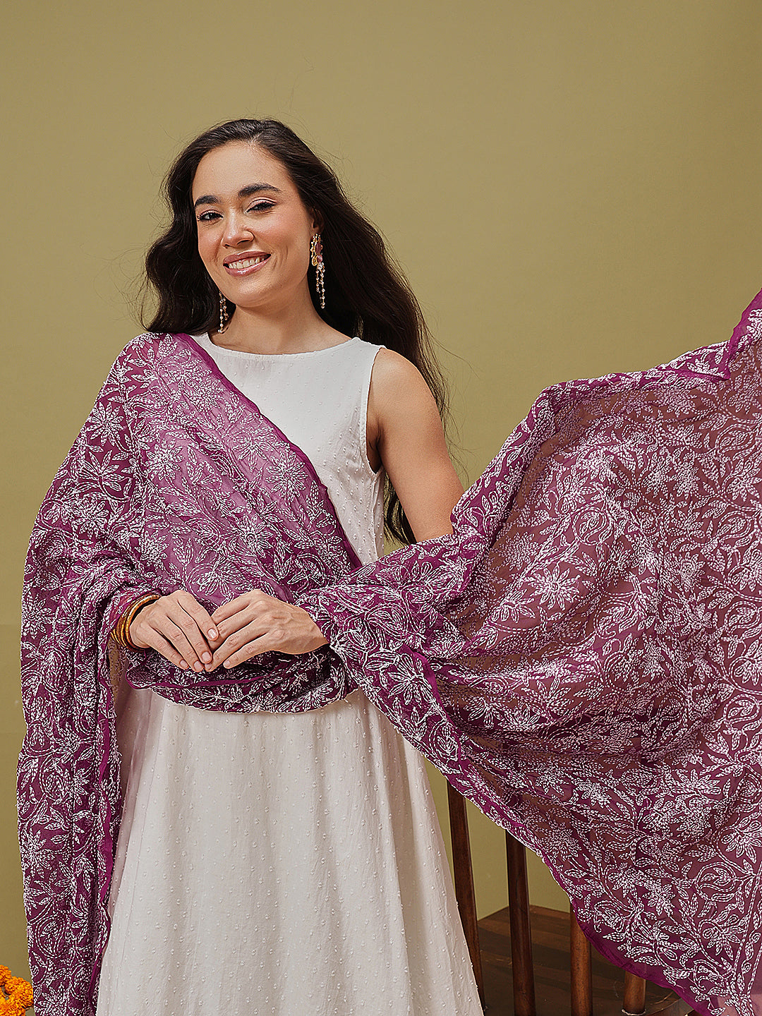 Wine-Kota-Tapchi-Chikankari-Dupatta-ONLY