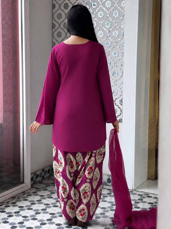 Jamuni Sleeved Farshi Set