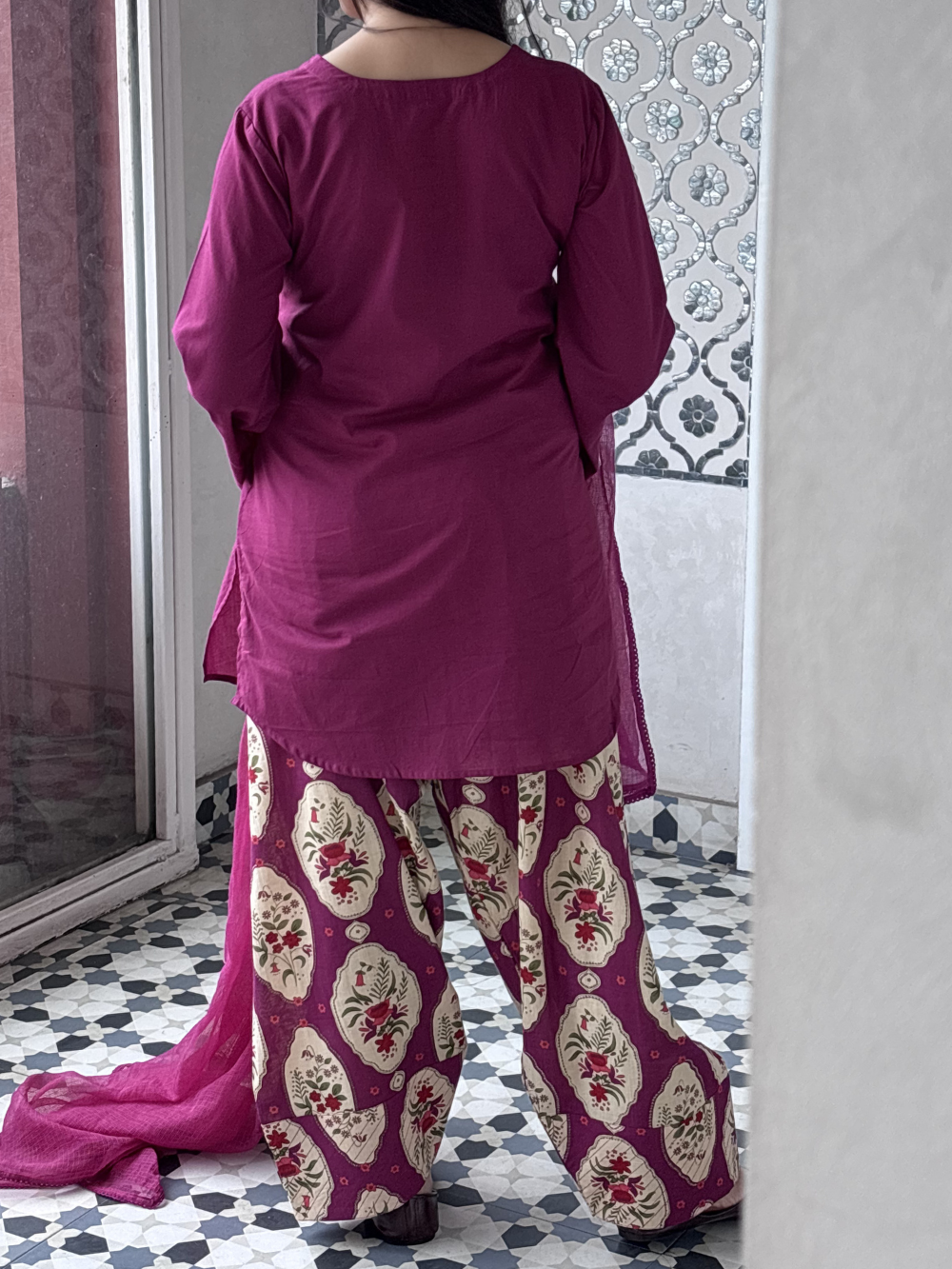 Jamuni Sleeved Farshi Set