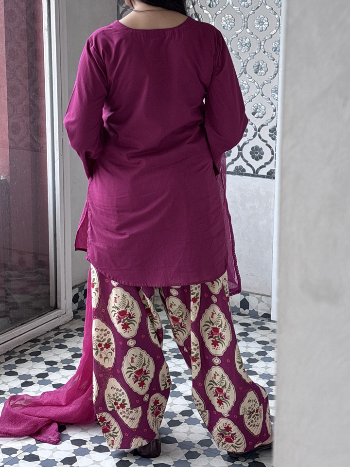 Jamuni Sleeved Farshi Set