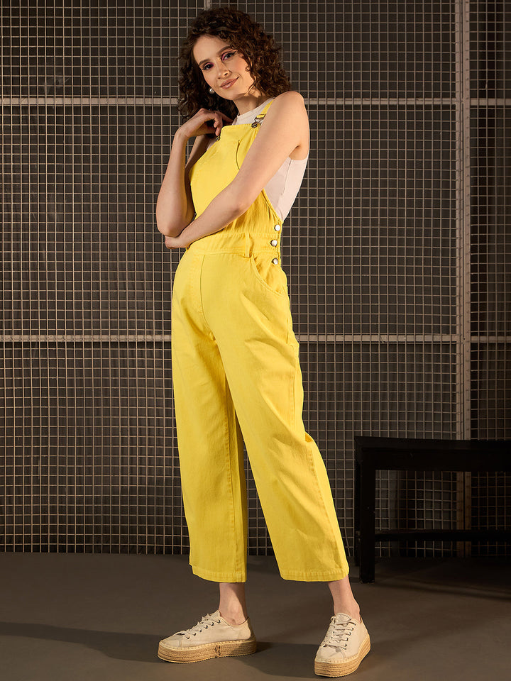 Yellow-Denim-Solid-Dungaree-(T-Shirt-Not-Included)