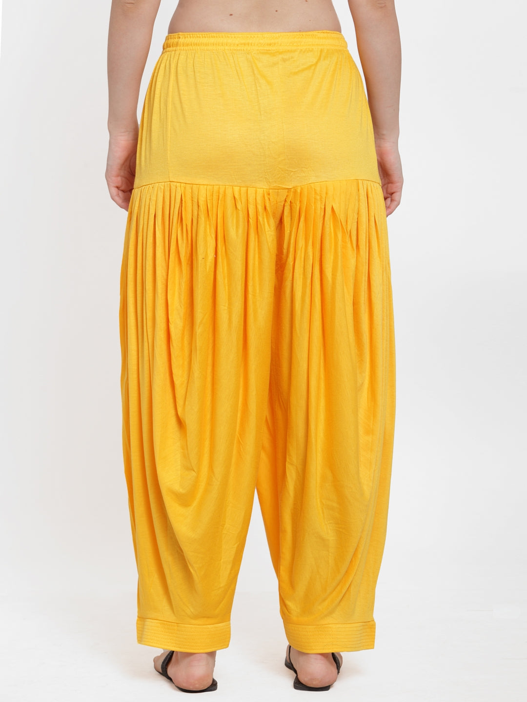 Yellow Modern Lycra Patiyala Salwar Pant